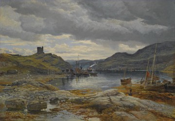 Samuel Rama Painting - PUERTO DE INCHHOLM Samuel Bough escenas del puerto marítimo